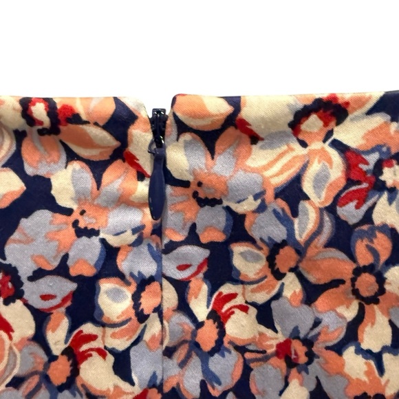 Talbots Women Floral Ombre Cocktail Dress 2P Lined Blue Pink Party Wedding Work - Picture 11 of 14